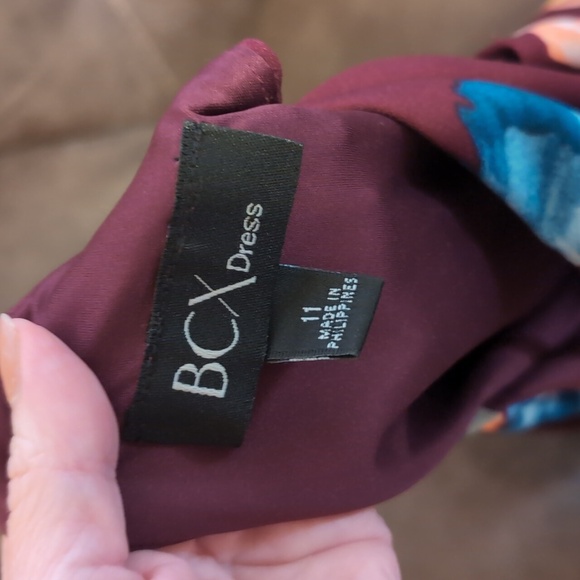 BCXdress Ruffled Look Floral Pattern Dress - Picture 5 of 5